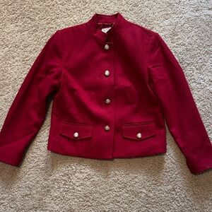 Classic Crimson Women's Suit Jacket